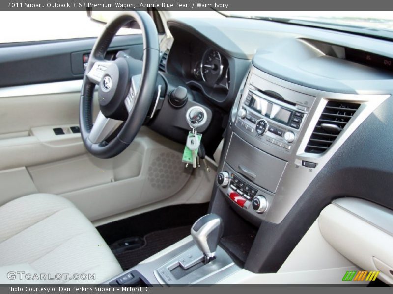 Azurite Blue Pearl / Warm Ivory 2011 Subaru Outback 3.6R Premium Wagon