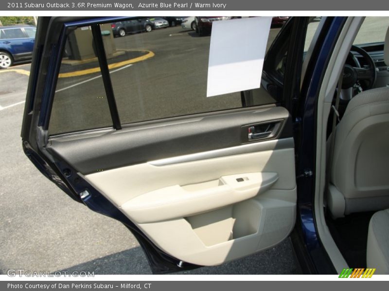 Azurite Blue Pearl / Warm Ivory 2011 Subaru Outback 3.6R Premium Wagon