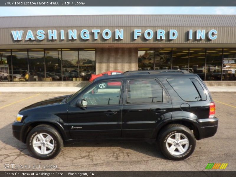 Black / Ebony 2007 Ford Escape Hybrid 4WD
