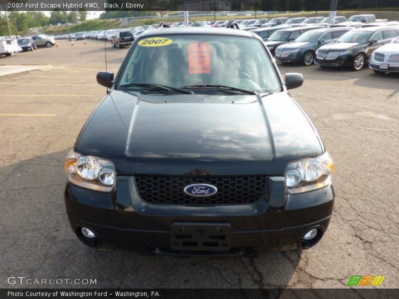 Black / Ebony 2007 Ford Escape Hybrid 4WD