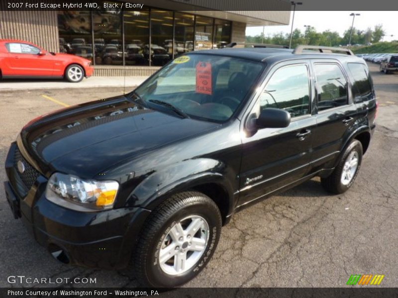 Black / Ebony 2007 Ford Escape Hybrid 4WD