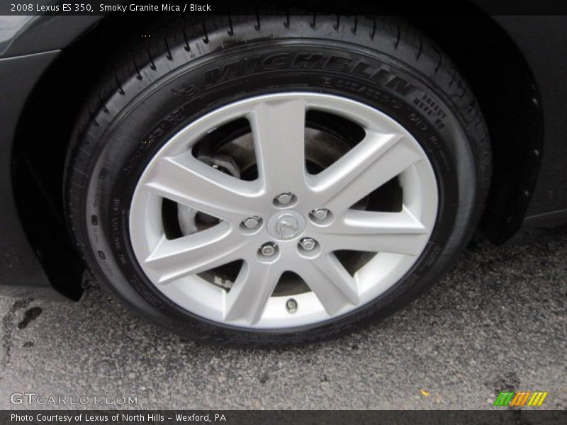 Smoky Granite Mica / Black 2008 Lexus ES 350