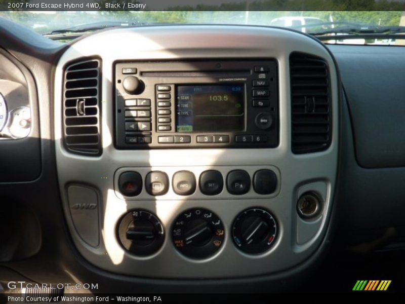 Controls of 2007 Escape Hybrid 4WD