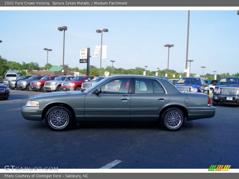 Spruce Green Metallic / Medium Parchment 2002 Ford Crown Victoria