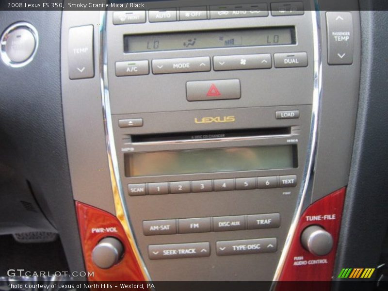 Smoky Granite Mica / Black 2008 Lexus ES 350
