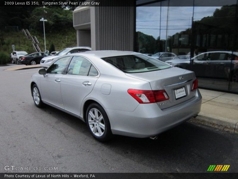 Tungsten Silver Pearl / Light Gray 2009 Lexus ES 350