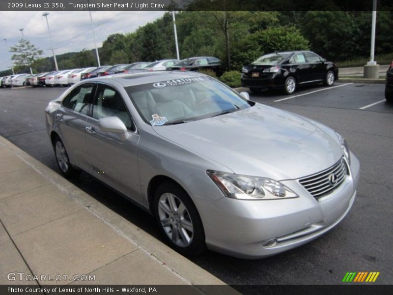 Tungsten Silver Pearl / Light Gray 2009 Lexus ES 350