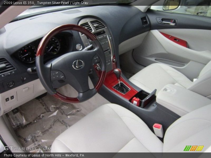 Tungsten Silver Pearl / Light Gray 2009 Lexus ES 350