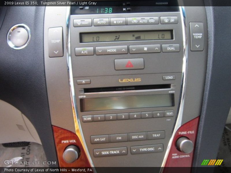 Tungsten Silver Pearl / Light Gray 2009 Lexus ES 350