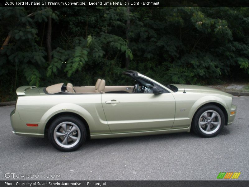Legend Lime Metallic / Light Parchment 2006 Ford Mustang GT Premium Convertible