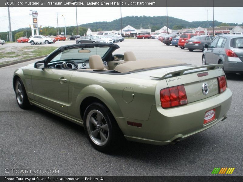 Legend Lime Metallic / Light Parchment 2006 Ford Mustang GT Premium Convertible