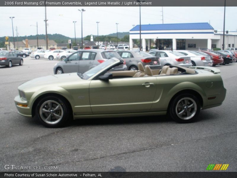 Legend Lime Metallic / Light Parchment 2006 Ford Mustang GT Premium Convertible
