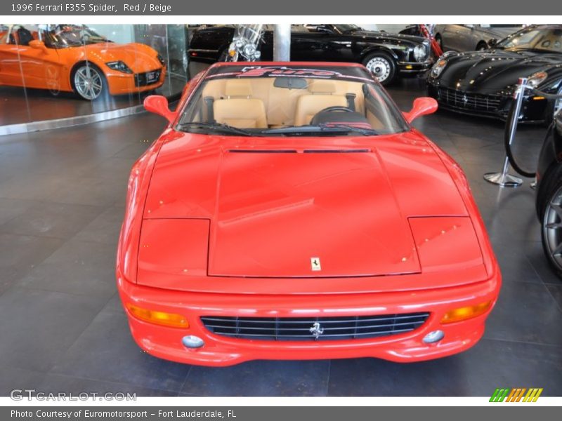 Red / Beige 1996 Ferrari F355 Spider
