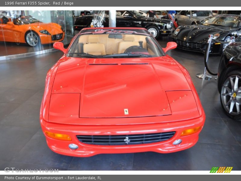 Red / Beige 1996 Ferrari F355 Spider