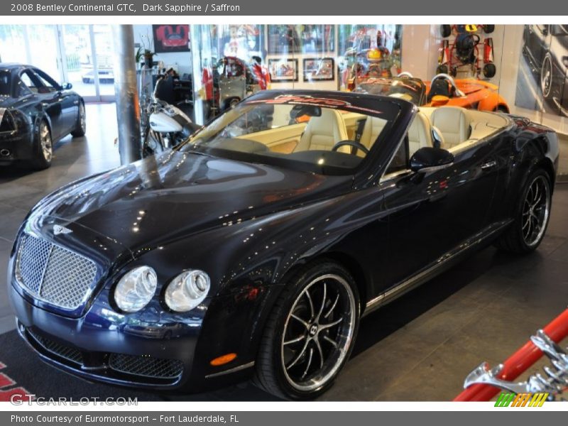 Dark Sapphire / Saffron 2008 Bentley Continental GTC