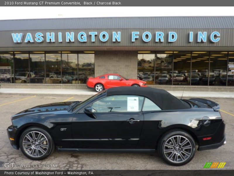 Black / Charcoal Black 2010 Ford Mustang GT Premium Convertible