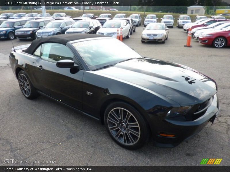 Black / Charcoal Black 2010 Ford Mustang GT Premium Convertible