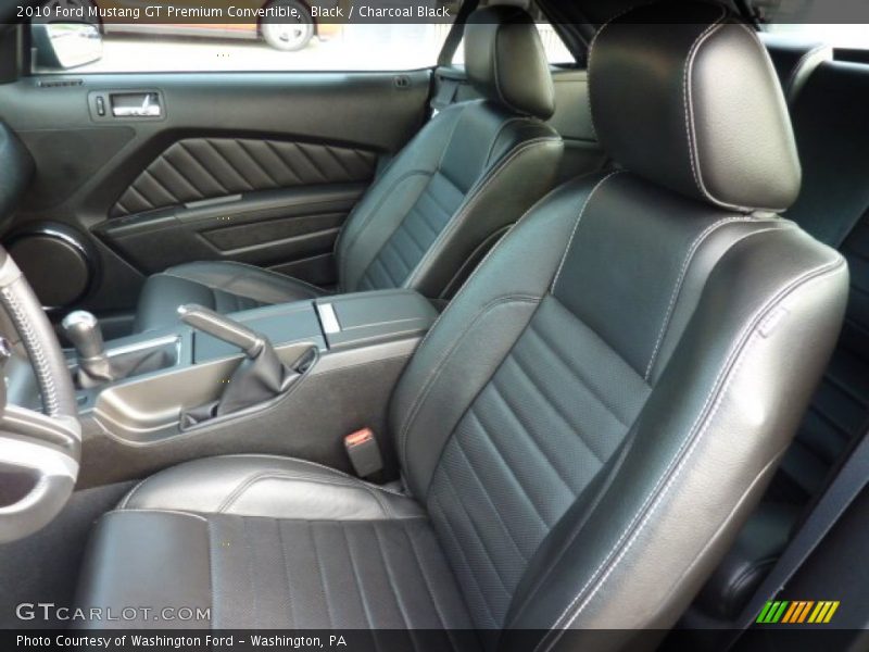  2010 Mustang GT Premium Convertible Charcoal Black Interior