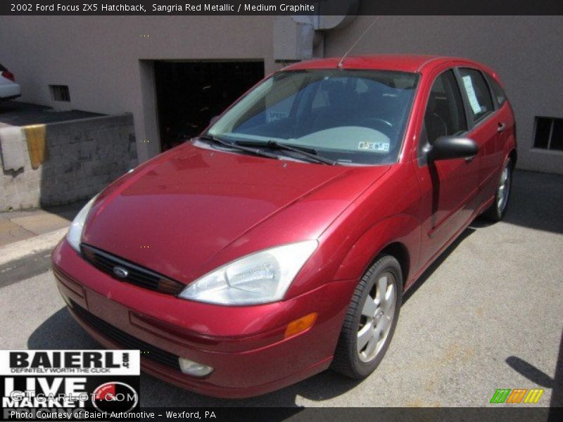 Sangria Red Metallic / Medium Graphite 2002 Ford Focus ZX5 Hatchback