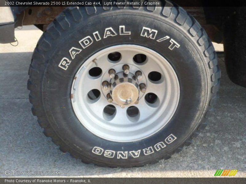 Light Pewter Metallic / Graphite 2002 Chevrolet Silverado 2500 LS Extended Cab 4x4