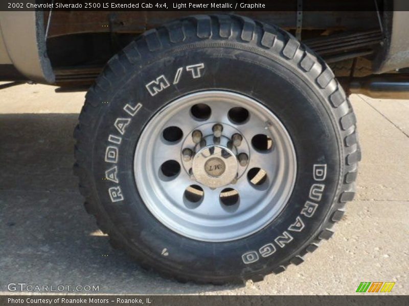 Light Pewter Metallic / Graphite 2002 Chevrolet Silverado 2500 LS Extended Cab 4x4