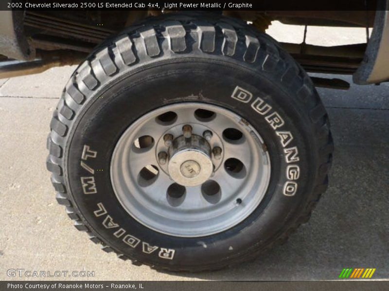 Light Pewter Metallic / Graphite 2002 Chevrolet Silverado 2500 LS Extended Cab 4x4