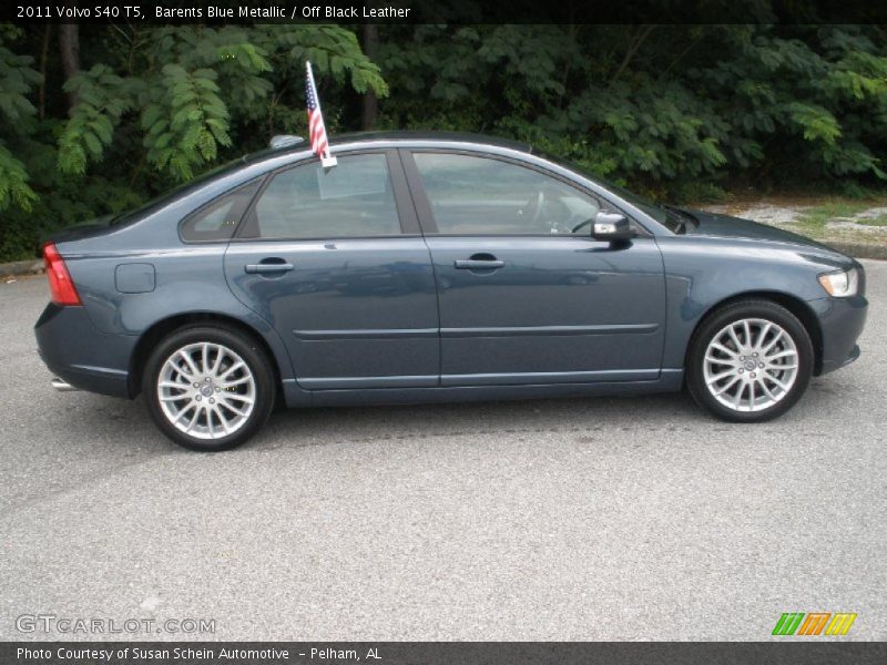 Barents Blue Metallic / Off Black Leather 2011 Volvo S40 T5