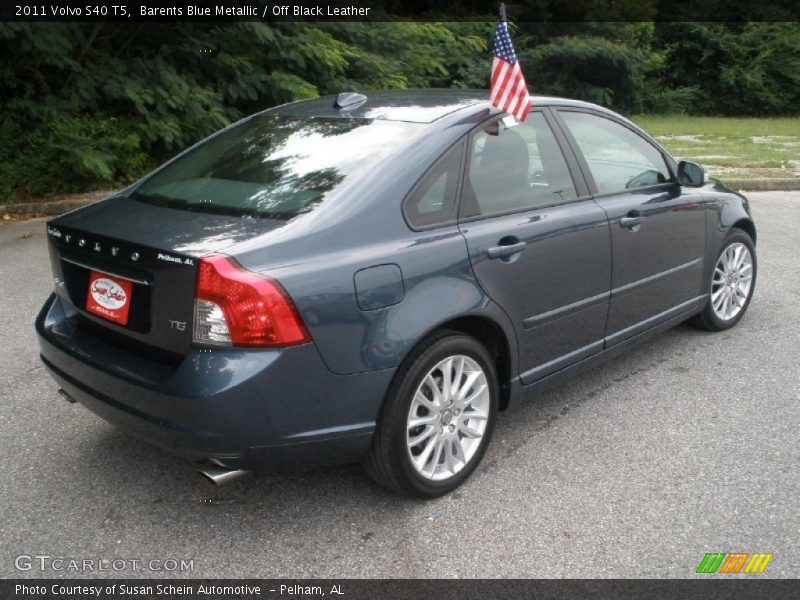 Barents Blue Metallic / Off Black Leather 2011 Volvo S40 T5