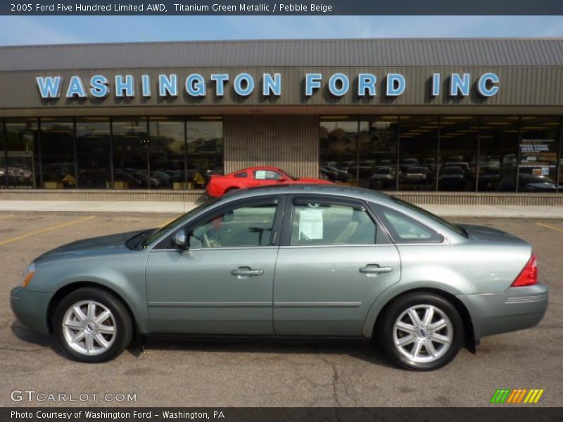 Titanium Green Metallic / Pebble Beige 2005 Ford Five Hundred Limited AWD