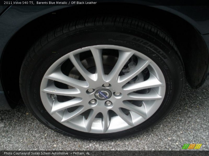 Barents Blue Metallic / Off Black Leather 2011 Volvo S40 T5