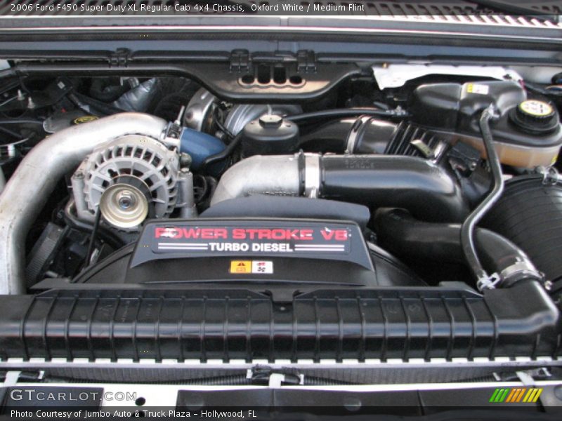 Oxford White / Medium Flint 2006 Ford F450 Super Duty XL Regular Cab 4x4 Chassis