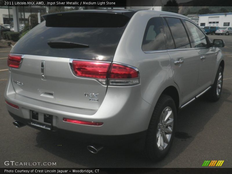 Ingot Silver Metallic / Medium Light Stone 2011 Lincoln MKX AWD