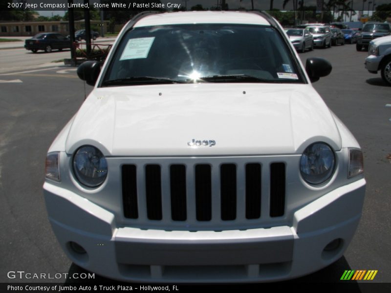 Stone White / Pastel Slate Gray 2007 Jeep Compass Limited