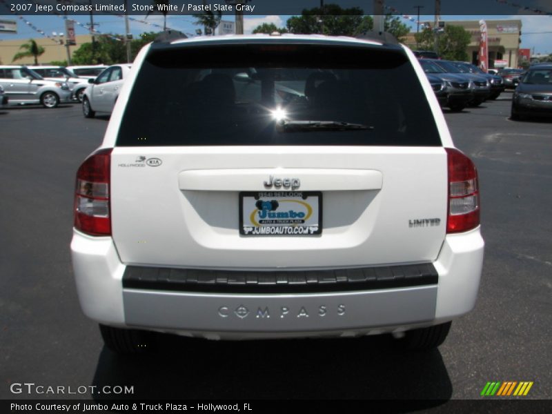 Stone White / Pastel Slate Gray 2007 Jeep Compass Limited