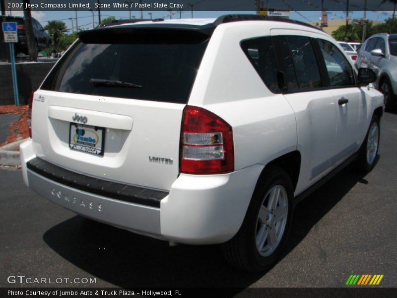 Stone White / Pastel Slate Gray 2007 Jeep Compass Limited