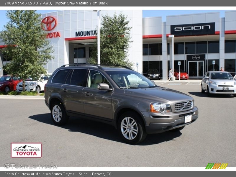 Oyster Grey Metallic / Off Black 2009 Volvo XC90 3.2 AWD