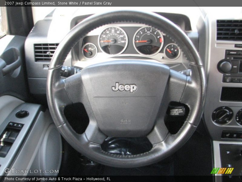 Stone White / Pastel Slate Gray 2007 Jeep Compass Limited