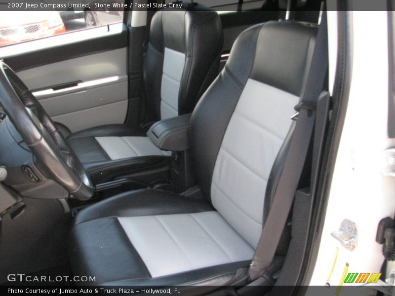 Stone White / Pastel Slate Gray 2007 Jeep Compass Limited