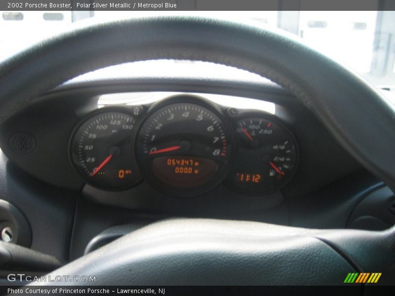 Polar Silver Metallic / Metropol Blue 2002 Porsche Boxster