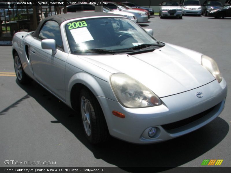 Silver Streak Mica / Gray 2003 Toyota MR2 Spyder Roadster