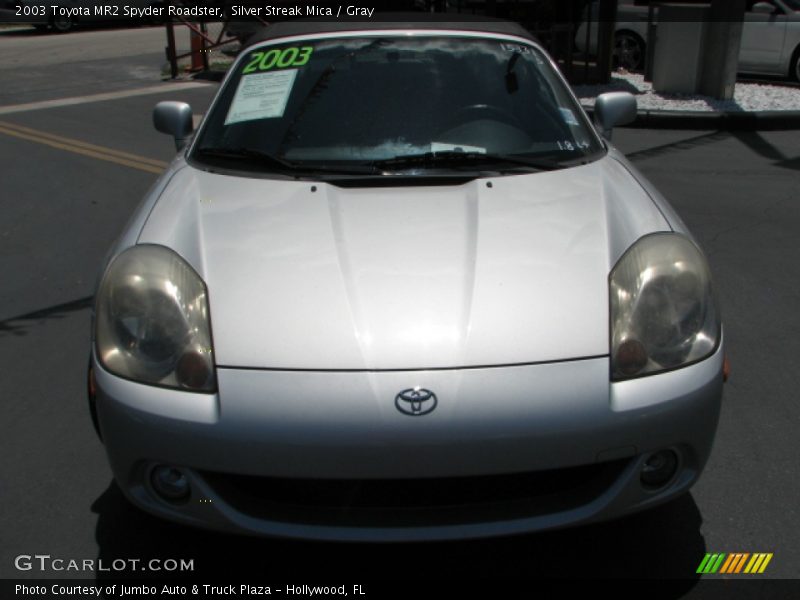 Silver Streak Mica / Gray 2003 Toyota MR2 Spyder Roadster