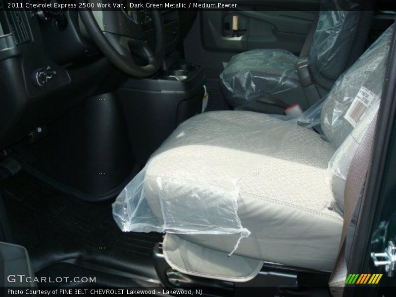 Dark Green Metallic / Medium Pewter 2011 Chevrolet Express 2500 Work Van