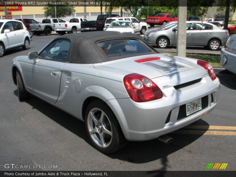 Silver Streak Mica / Gray 2003 Toyota MR2 Spyder Roadster