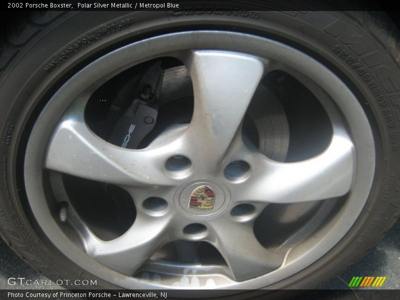 Polar Silver Metallic / Metropol Blue 2002 Porsche Boxster