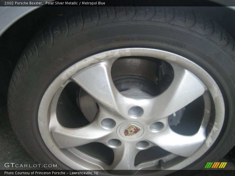 Polar Silver Metallic / Metropol Blue 2002 Porsche Boxster