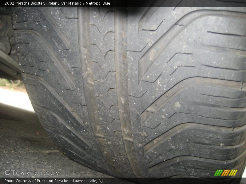 Polar Silver Metallic / Metropol Blue 2002 Porsche Boxster