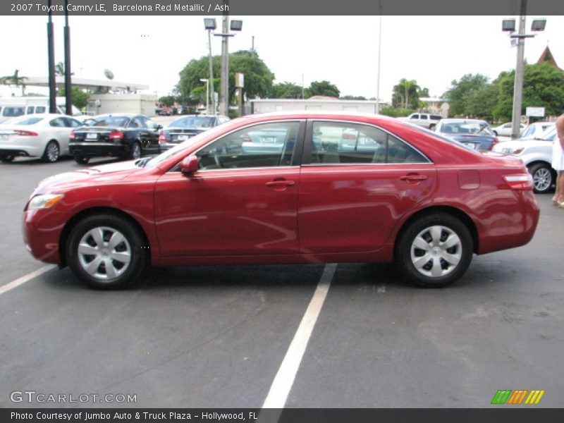 Barcelona Red Metallic / Ash 2007 Toyota Camry LE
