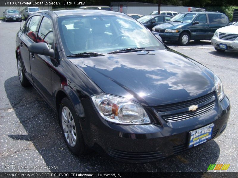 Black / Gray 2010 Chevrolet Cobalt LS Sedan