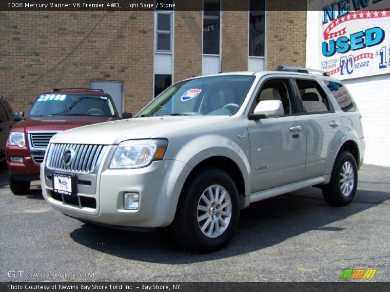 Light Sage / Stone 2008 Mercury Mariner V6 Premier 4WD