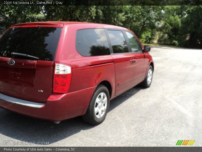 Claret Red / Gray 2006 Kia Sedona LX
